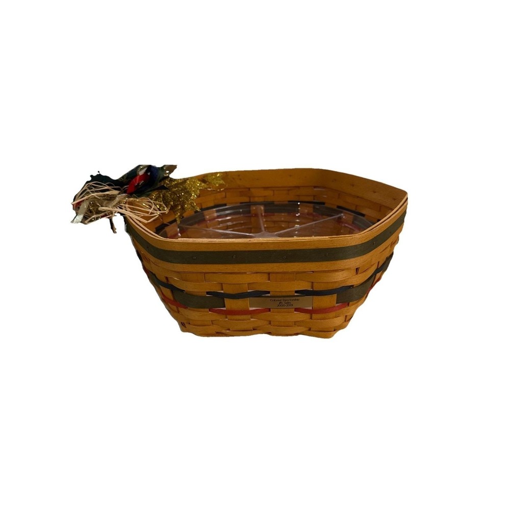 2000โ Longaberger Branch Award 13" Generations Basket with Round Protector RARE
